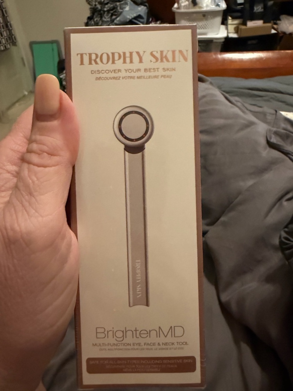 Trophy Skin BrightenMD Multi-Function Eye, Face & Neck Tool - Rose Gold